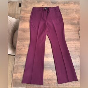White House Black Market Rich Burgundy Flare Pants